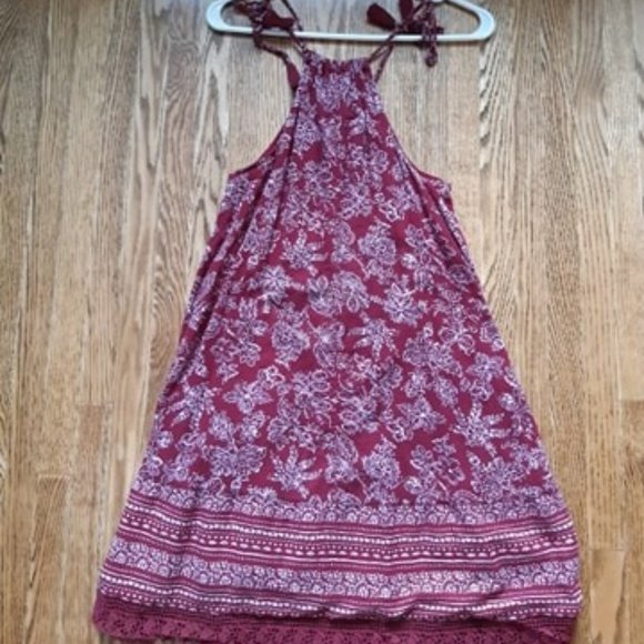 Old Navy burgundy boho dress - Picture 2 of 3